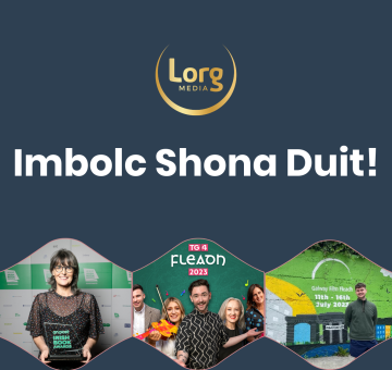 Imbolc Shona Duit Lorg Media logo selection of images relating to campaigns